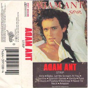 SOLD!! Adam Ant  Strip Cassette Tape